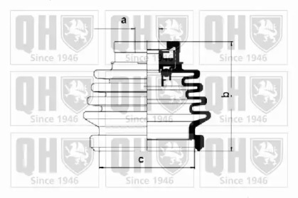 Комплект пыльника QUINTON HAZELL QJB623