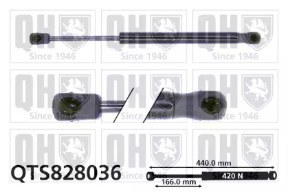 Газовая пружина QUINTON HAZELL QTS828036