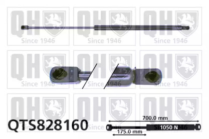 Газовая пружина QUINTON HAZELL QTS828160