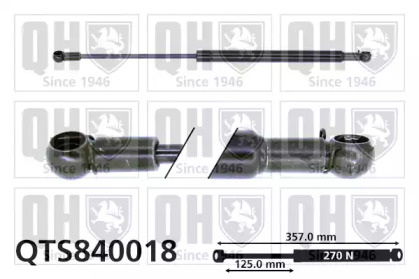 Газовая пружина QUINTON HAZELL QTS840018