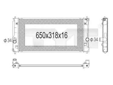 Теплообменник TYC 736-1021