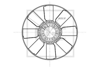 Рабочее колесо вентилятора PE Automotive 020.217-00A