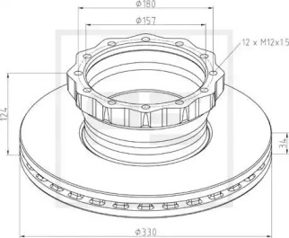 Тормозной диск PE Automotive 036.131-00A