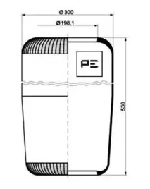 Баллон пневматической рессоры PE Automotive 084.017-70A