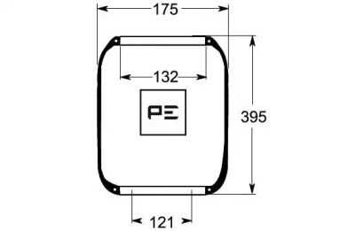 Баллон пневматической рессоры PE Automotive 084.280-71A