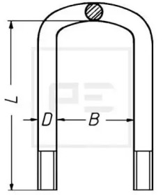 Стремянка рессоры PE Automotive 125.035-00A