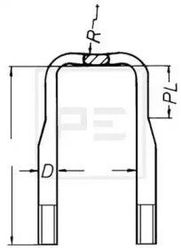 Стремянка рессоры PE Automotive 145.012-00A