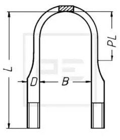 Стремянка рессоры PE Automotive 015.191-10A