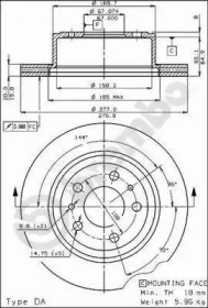 Тормозной диск BREMBO 09.3799.10