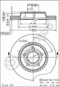 Тормозной диск BREMBO 09.4964.10