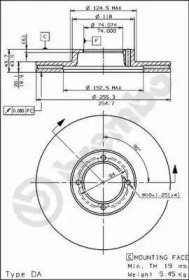 Тормозной диск BREMBO 09.5677.10