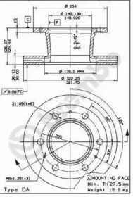 Тормозной диск BREMBO 09.5738.10