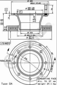 Тормозной диск BREMBO 09.7929.80