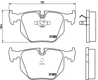 Комплект тормозных колодок BREMBO P 06 016