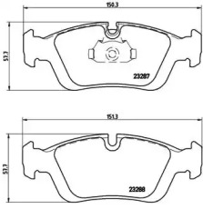 Комплект тормозных колодок BREMBO P 06 024