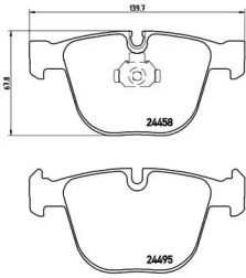 Комплект тормозных колодок BREMBO P 06 050