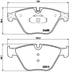 Комплект тормозных колодок BREMBO P 06 074