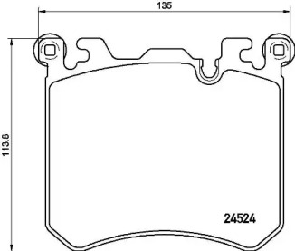 Комплект тормозных колодок BREMBO P 06 077