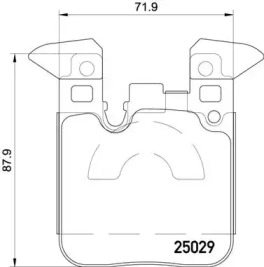 Комплект тормозных колодок BREMBO P 06 087