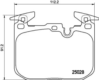 Комплект тормозных колодок BREMBO P 06 088