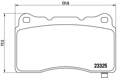 Комплект тормозных колодок BREMBO P 09 004