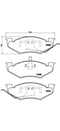 Комплект тормозных колодок BREMBO P 11 005