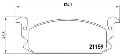 Комплект тормозных колодок BREMBO P 16 004