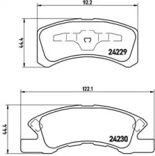 Комплект тормозных колодок BREMBO P 16 011