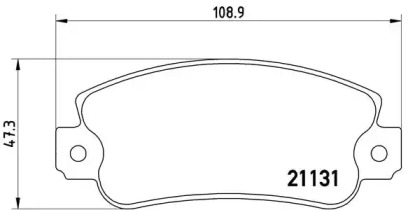 Комплект тормозных колодок BREMBO P 23 029