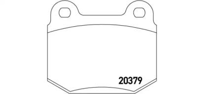 Комплект тормозных колодок BREMBO P 23 038