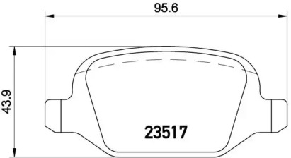 Комплект тормозных колодок BREMBO P 23 065