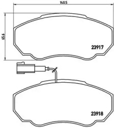 Комплект тормозных колодок BREMBO P 23 091