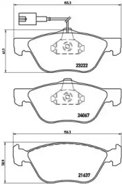 Комплект тормозных колодок BREMBO P 23 112