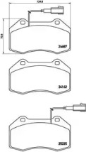 Комплект тормозных колодок BREMBO P 23 139