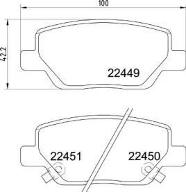 Комплект тормозных колодок BREMBO P 23 179