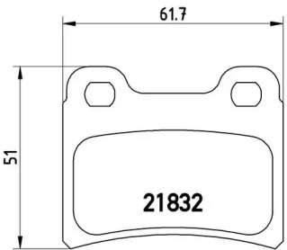 Комплект тормозных колодок BREMBO P 24 030