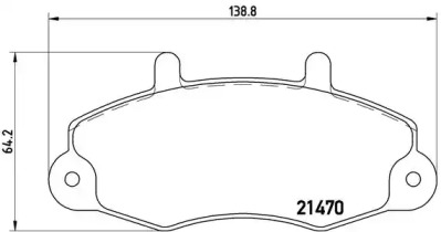 Комплект тормозных колодок BREMBO P 24 032