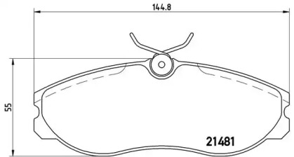 Комплект тормозных колодок BREMBO P 24 039