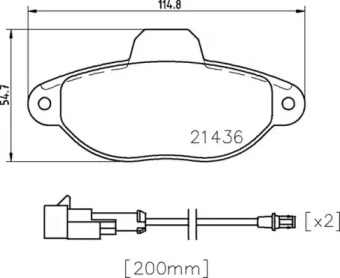 Комплект тормозных колодок BREMBO P 24 147