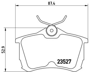 Комплект тормозных колодок BREMBO P 28 030