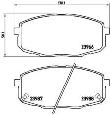 Комплект тормозных колодок BREMBO P 30 034