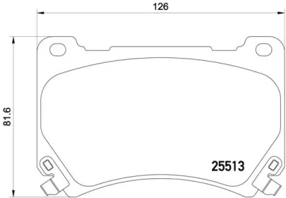 Комплект тормозных колодок BREMBO P 30 052