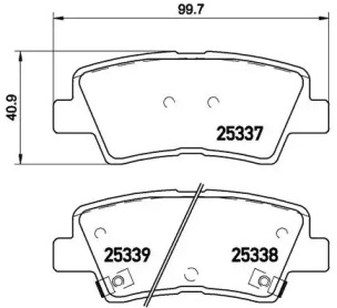 Комплект тормозных колодок BREMBO P 30 067