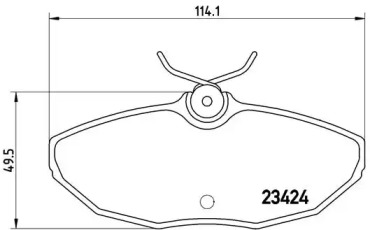 Комплект тормозных колодок BREMBO P 36 013