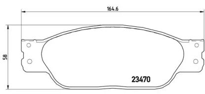 Комплект тормозных колодок BREMBO P 36 016