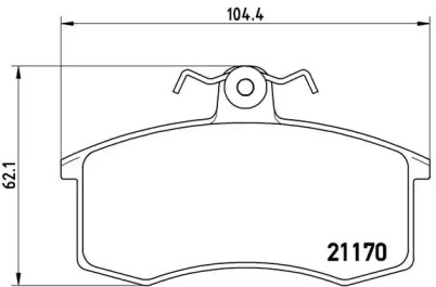 Комплект тормозных колодок BREMBO P 41 003