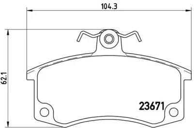 Комплект тормозных колодок BREMBO P 41 004