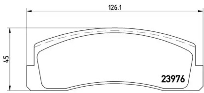 Комплект тормозных колодок BREMBO P 41 005