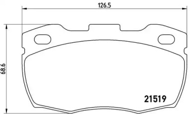 Комплект тормозных колодок BREMBO P 44 015