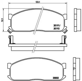 Комплект тормозных колодок BREMBO P 49 010